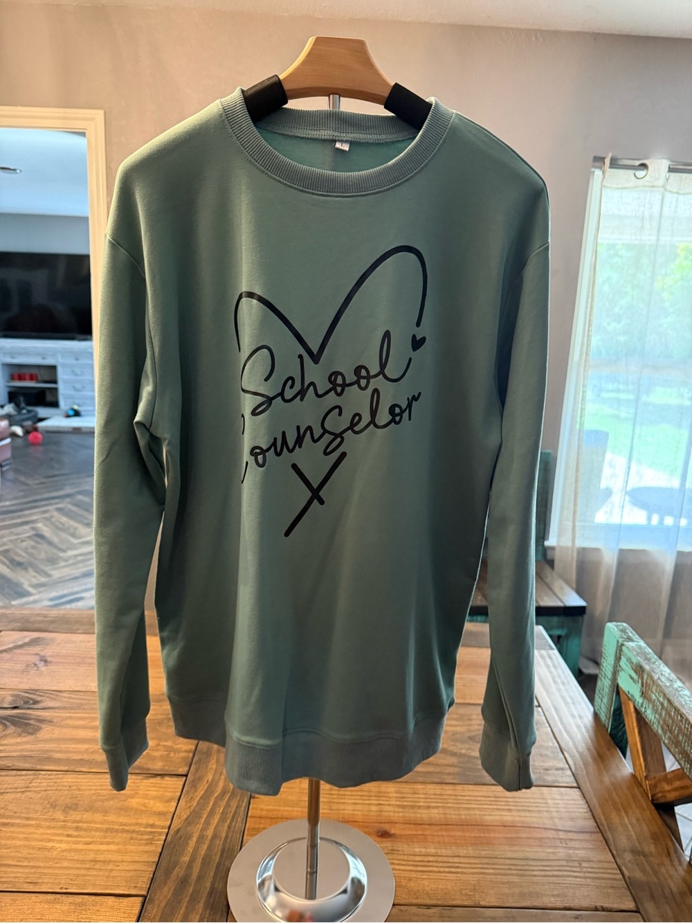 School Counselor Crewneck Sweatshirt - Sage